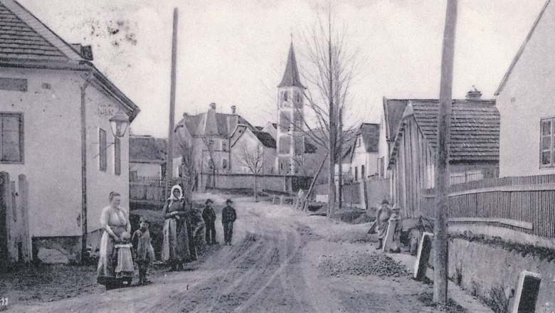Vöslauerstraße um 1900, © Stadtmuseum Bad Vöslau